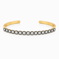 Blackened Diamond Bezel Bangle