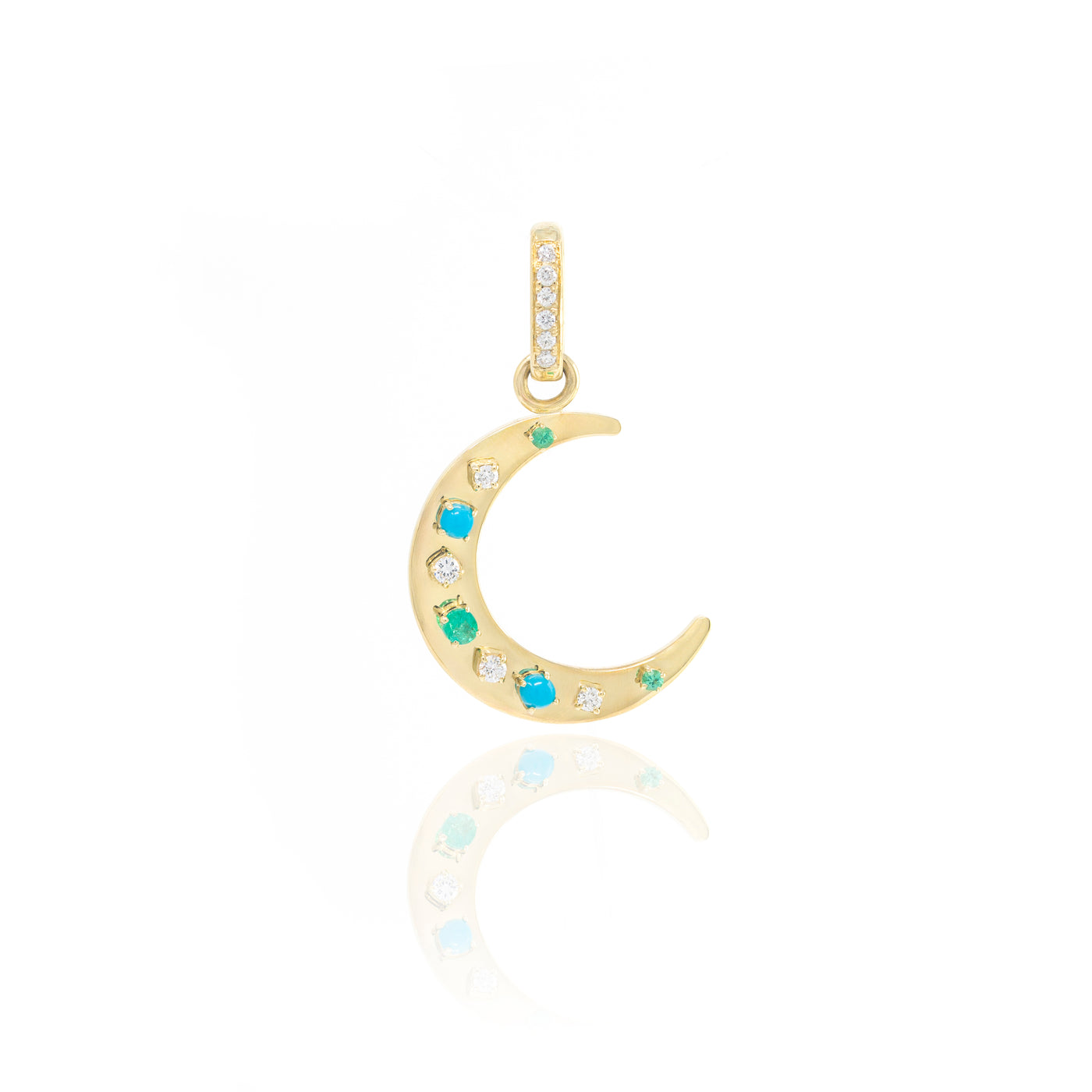 Flat Crescent Charm