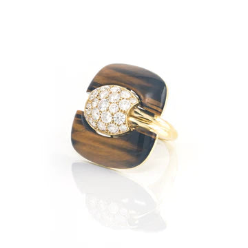 Carved Stone Trophy Ring