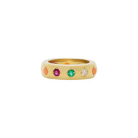 Emerald, Ruby, Coral and Diamond Gypsy Band
