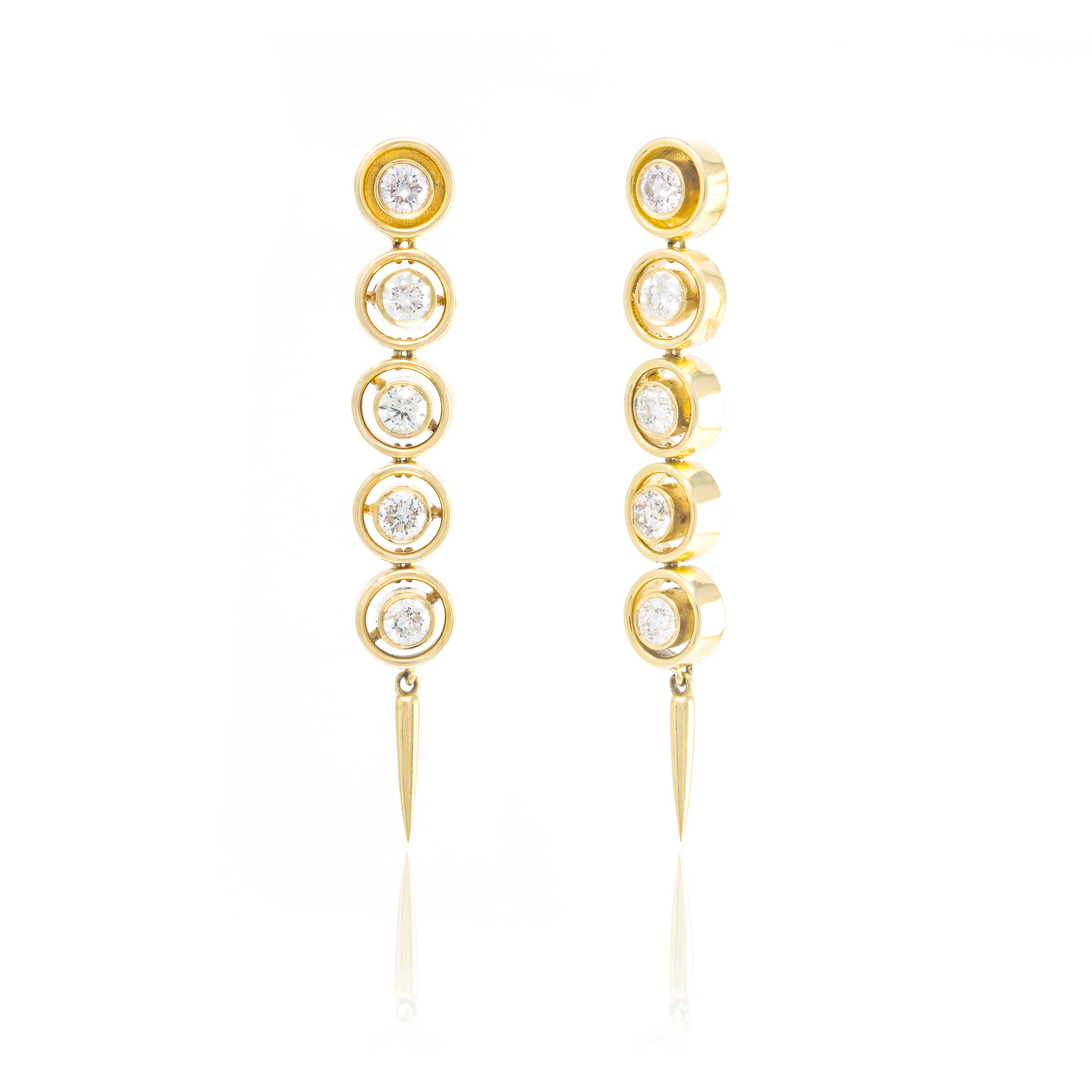 Diamond Shadow Fringe Earrings