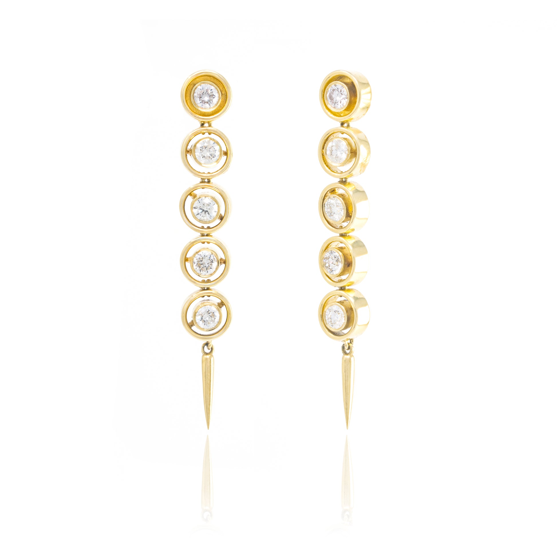 Diamond Shadow Fringe Earrings