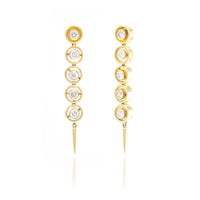 Diamond Shadow Fringe Earrings