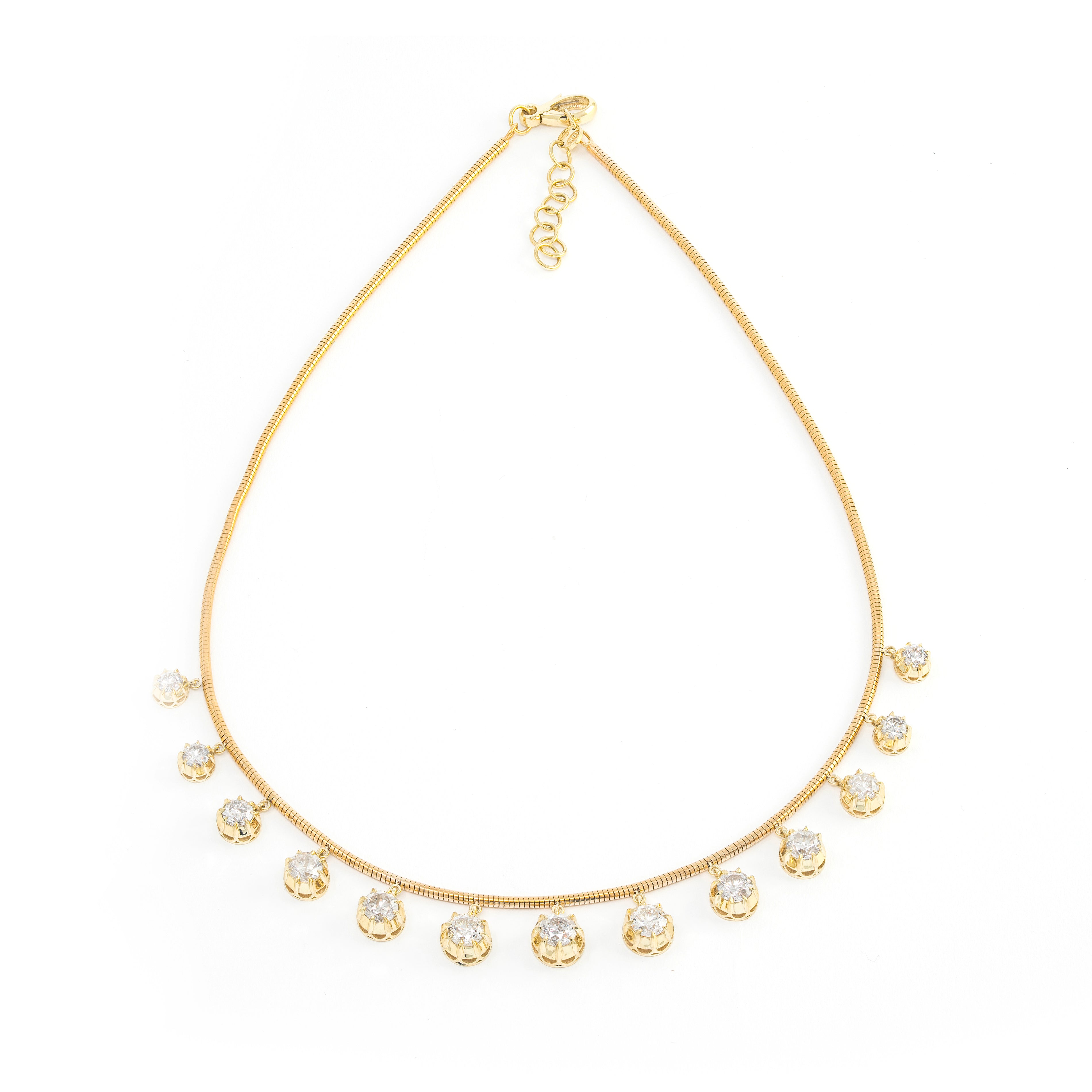 Diamond Fringe Necklace