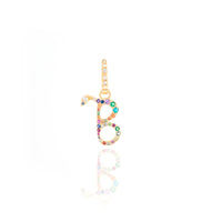 Rainbow Snake Initial Charm