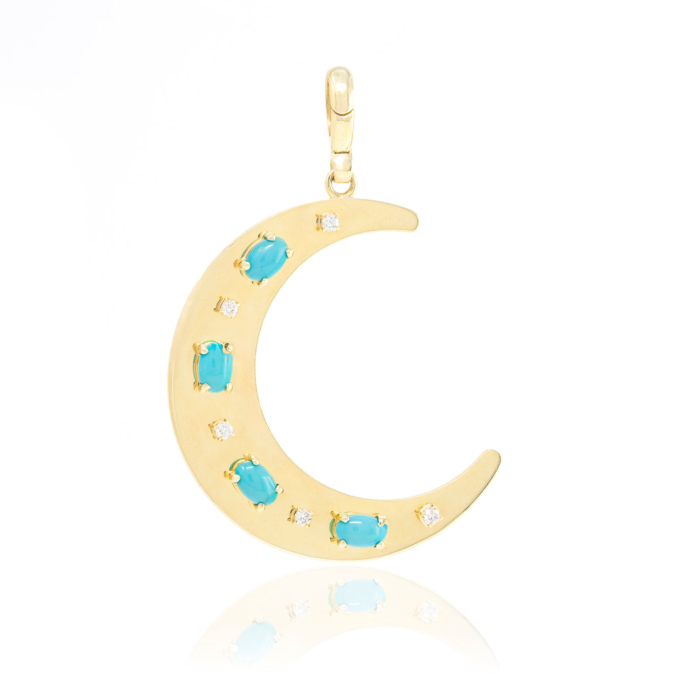 Flat Crescent Charm
