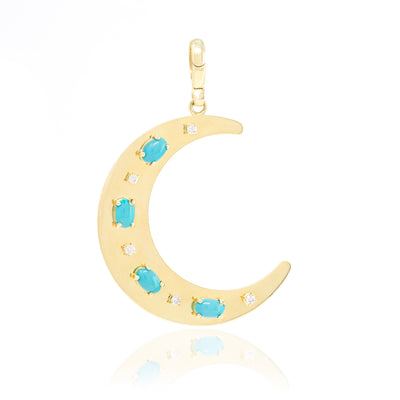 Flat Crescent Charm
