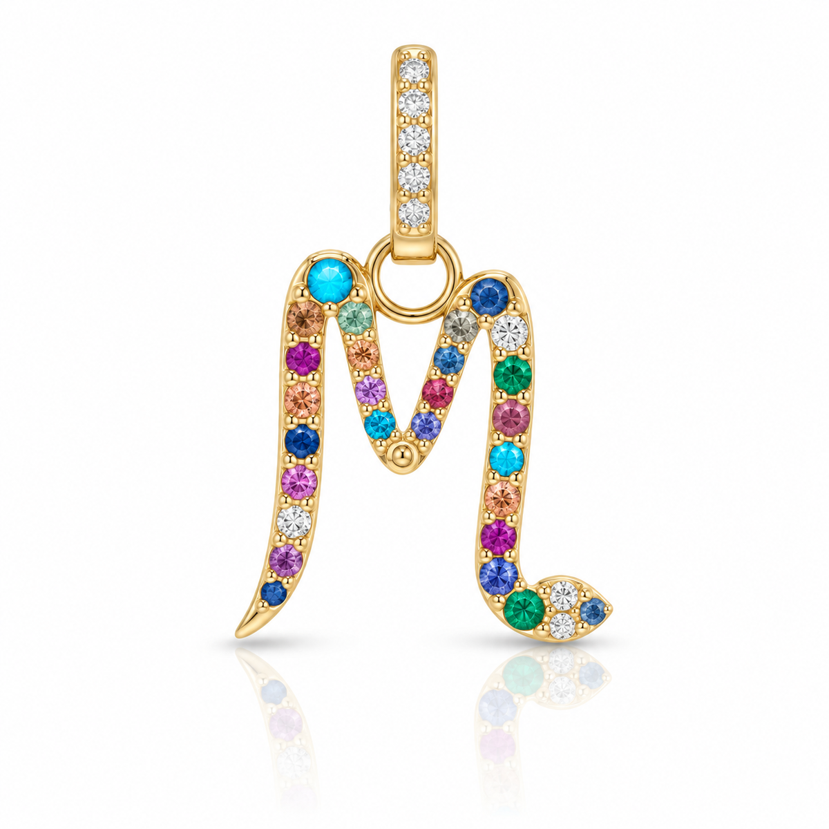 Rainbow Snake Initial Charm