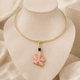 Coral Starfish with Blue Sapphire Charm