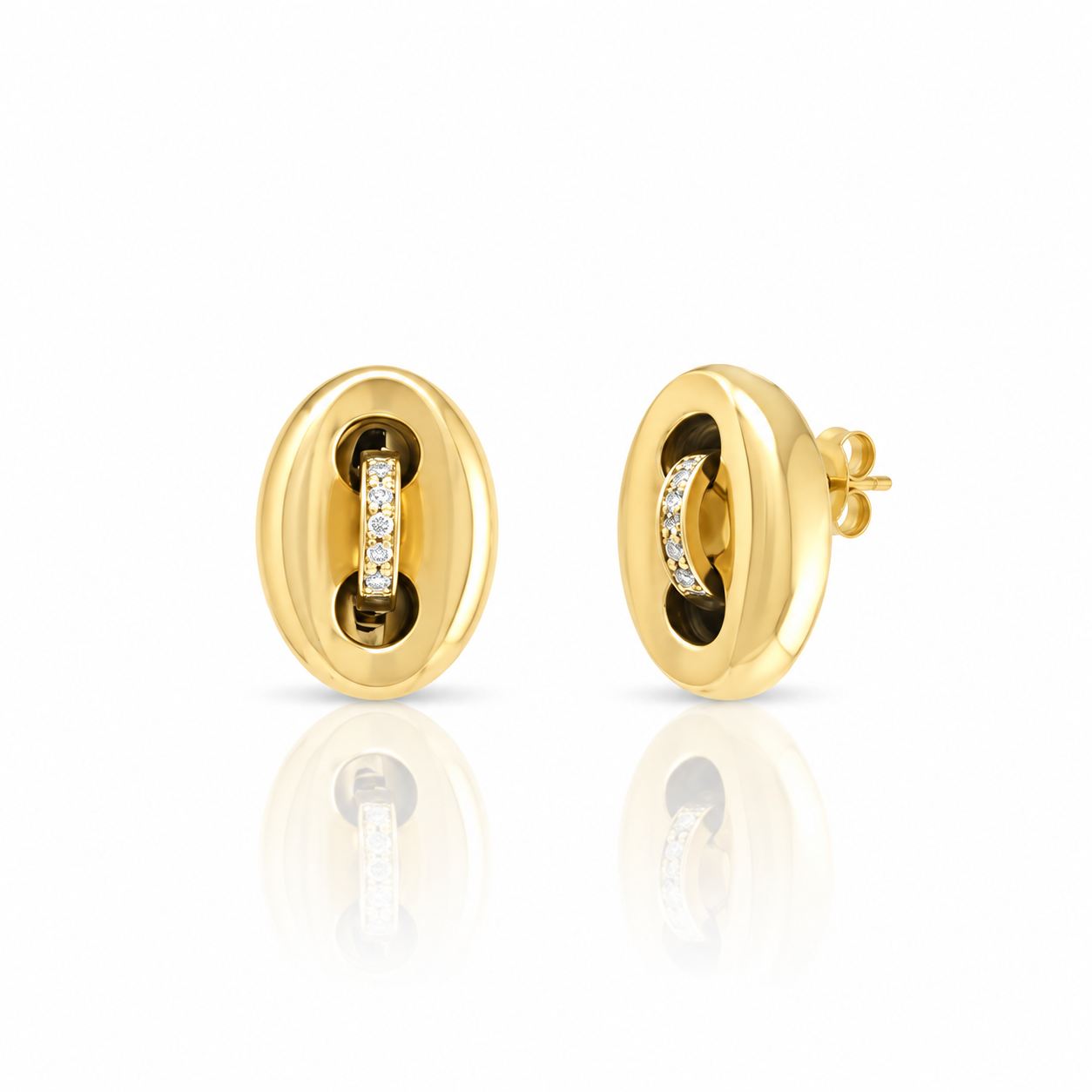 Mini Gold Mariner Studs