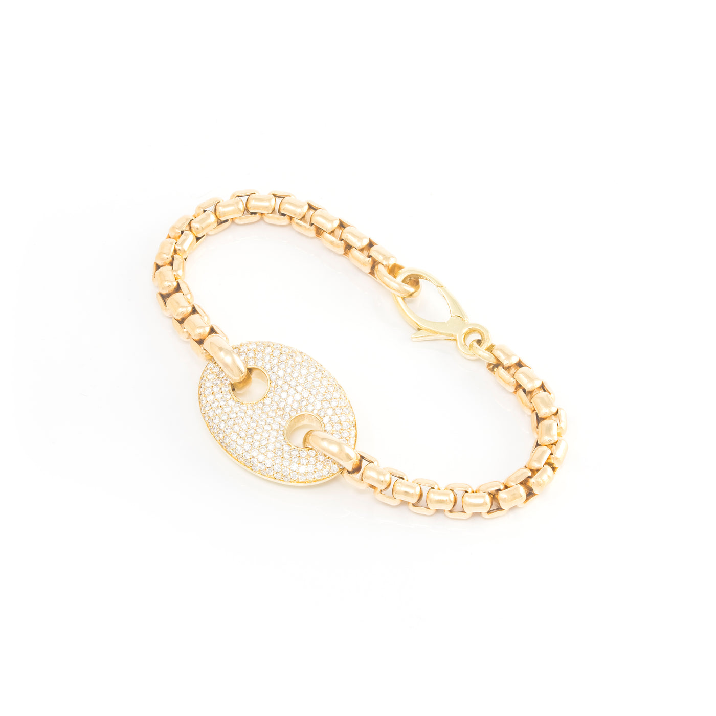 Pave Mariner Link Bracelet