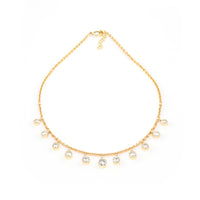 Diamond Rolo Fringe Necklace