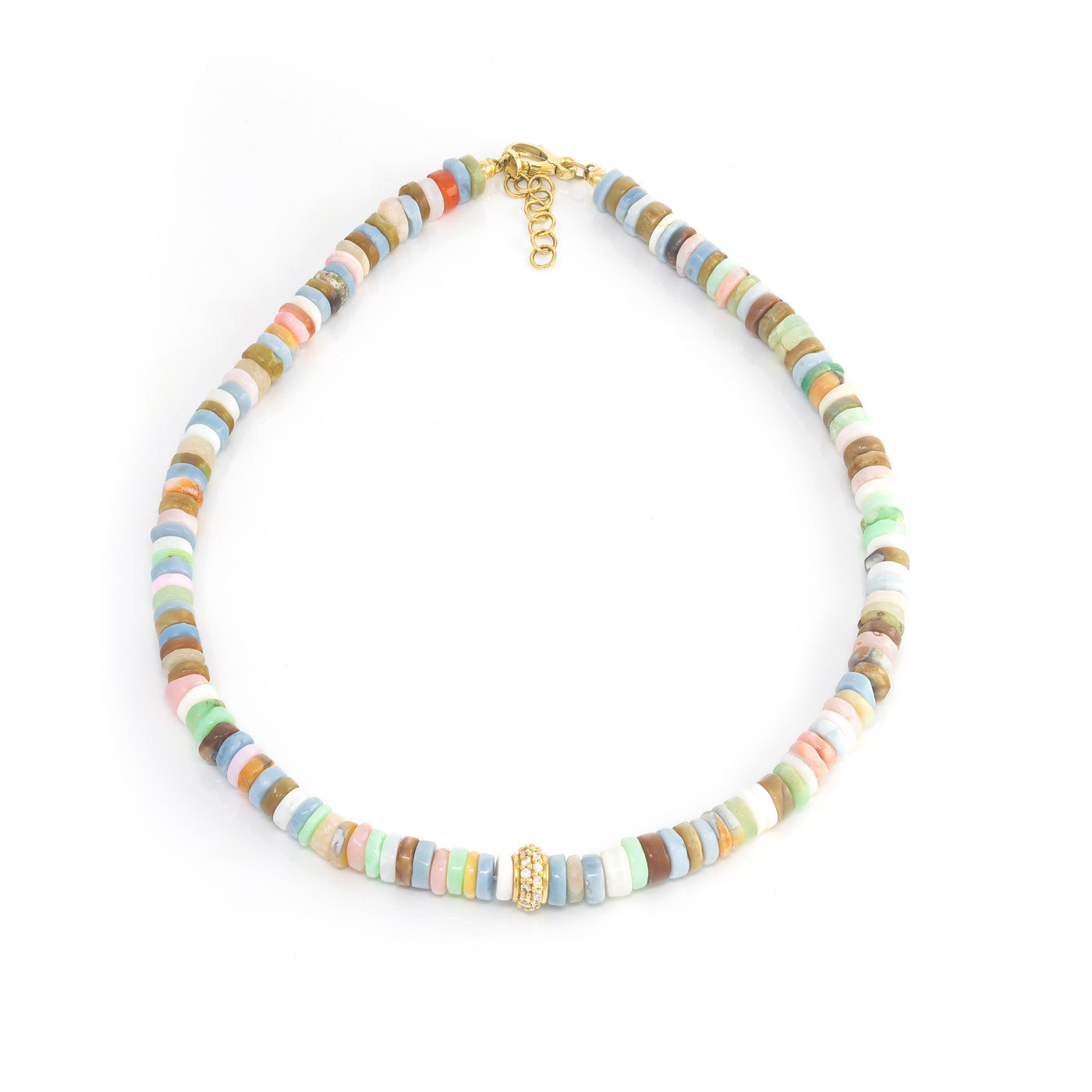 Pastel Heishi Beaded Necklace