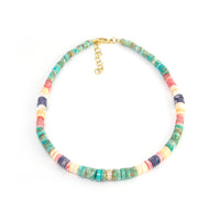 Multicolored Heishi Beaded Necklace
