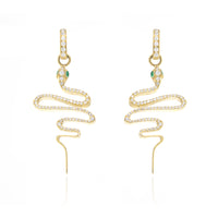 Zig Zag Snake Earrings