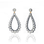 Blackened Diamond Chandelier Hoops