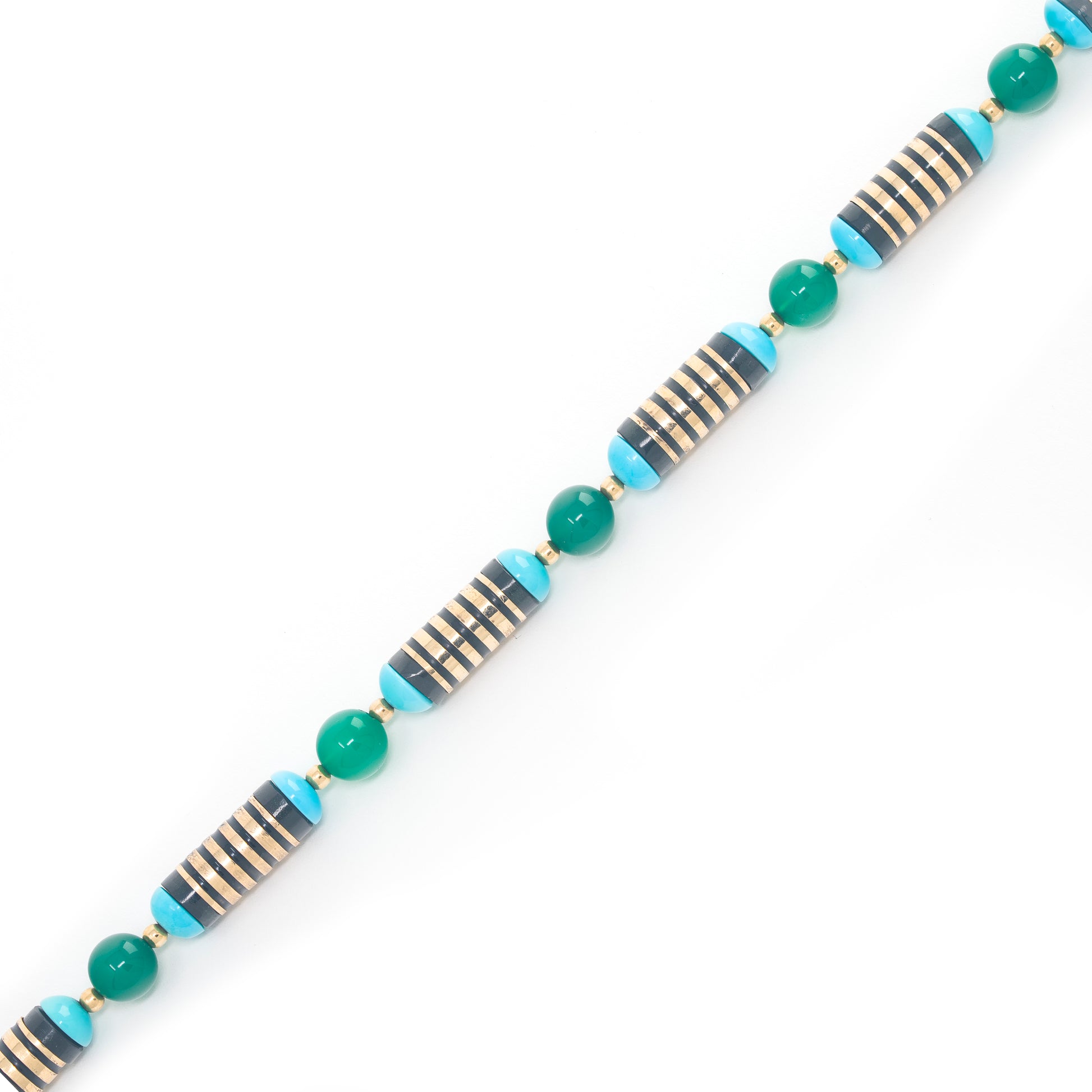Enamel Multistone Necklace