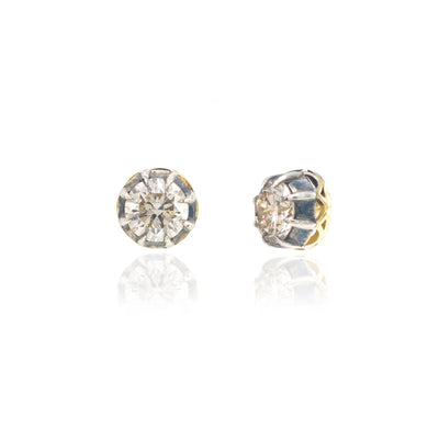 Blackened Diamond Studs