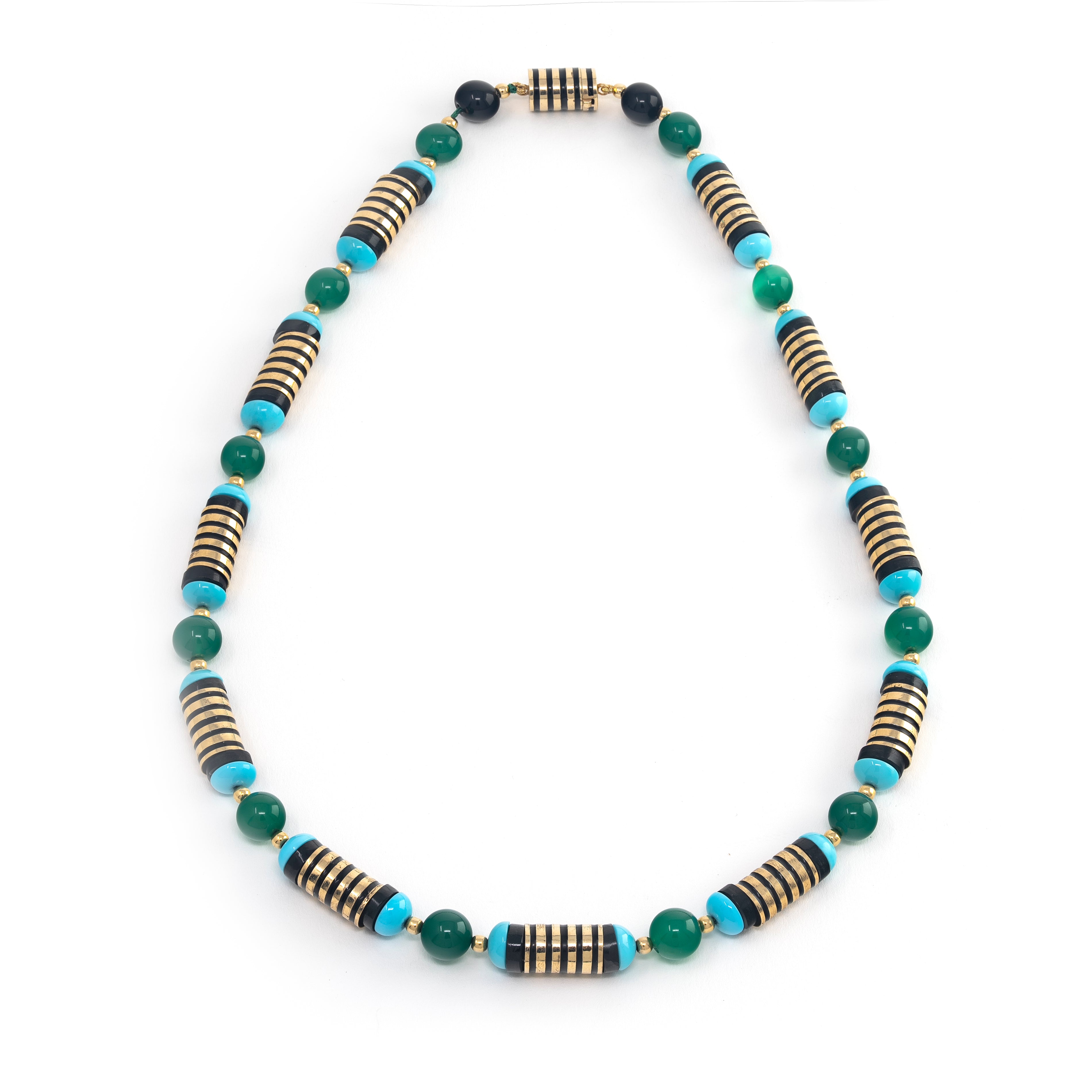 Enamel Multistone Necklace