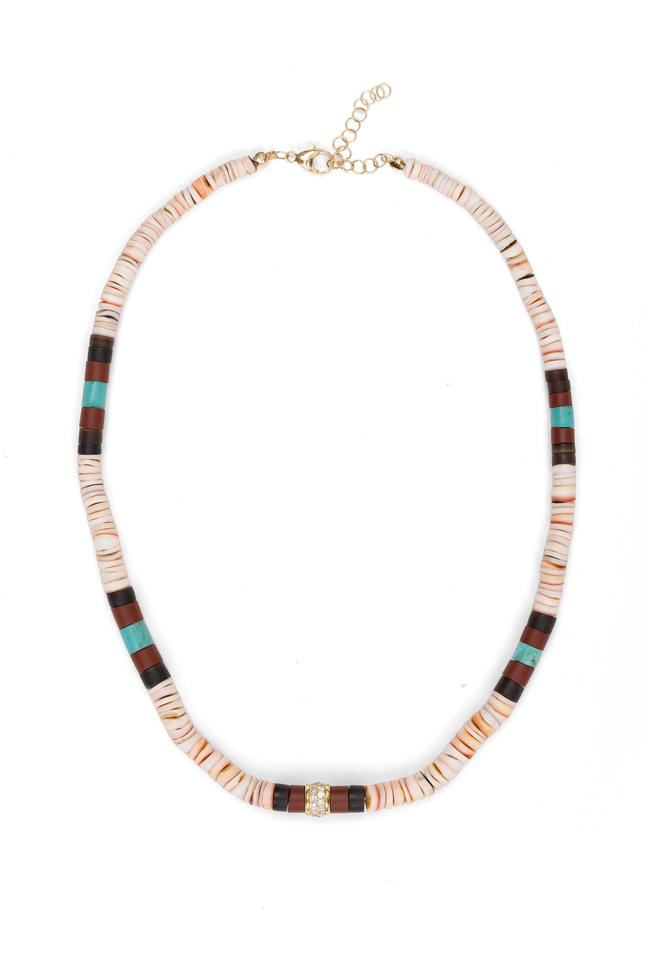 Neutral Heishi Beaded Necklace