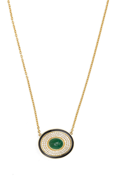 Emerald Eyecon Necklace