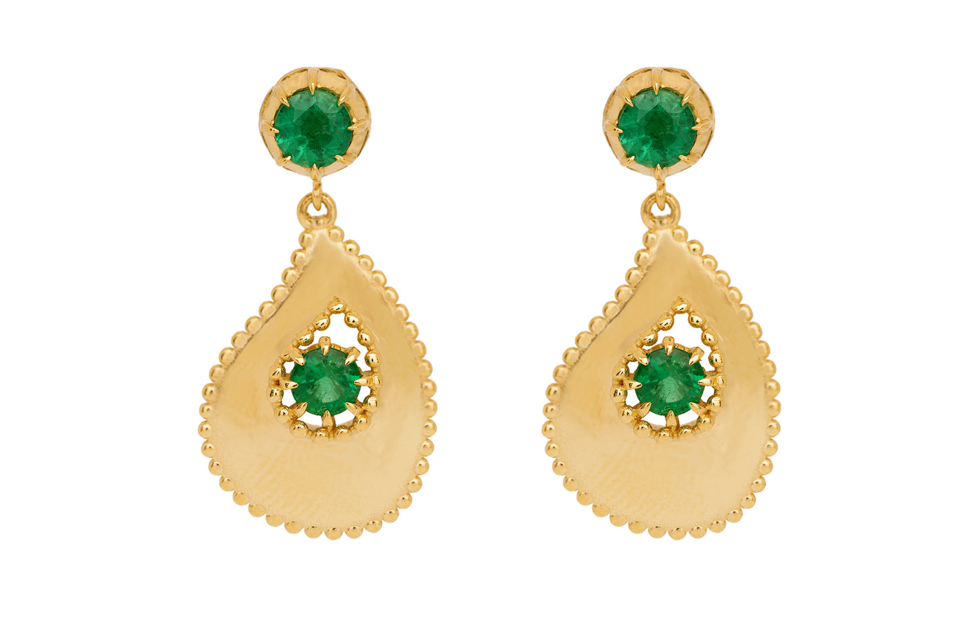 Paisley Emerald Earrings