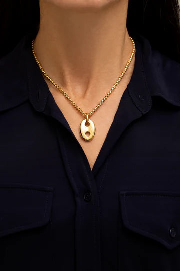 Vertical Mariner Box Link Necklace