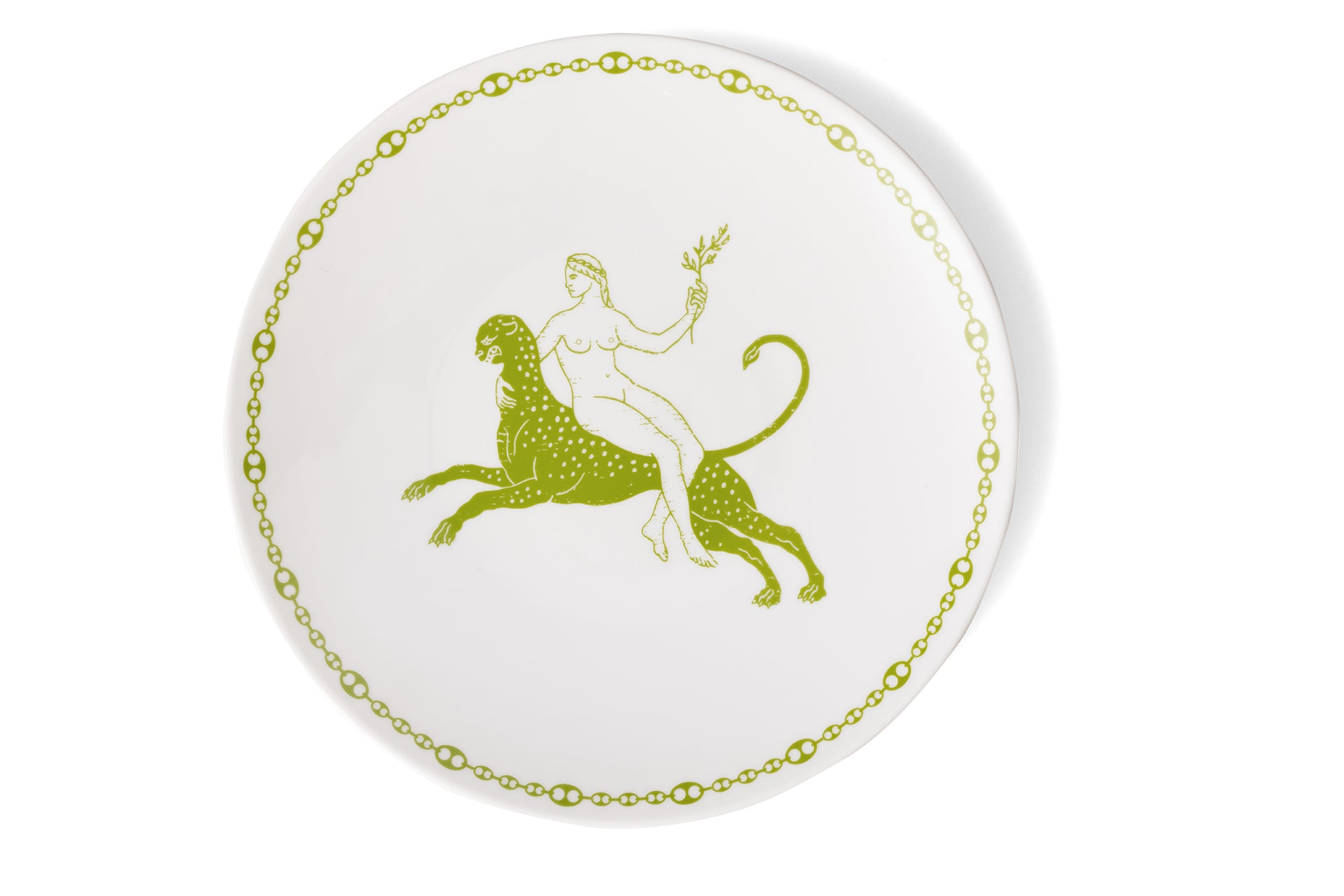 Green Dinner Plate, Set of 2