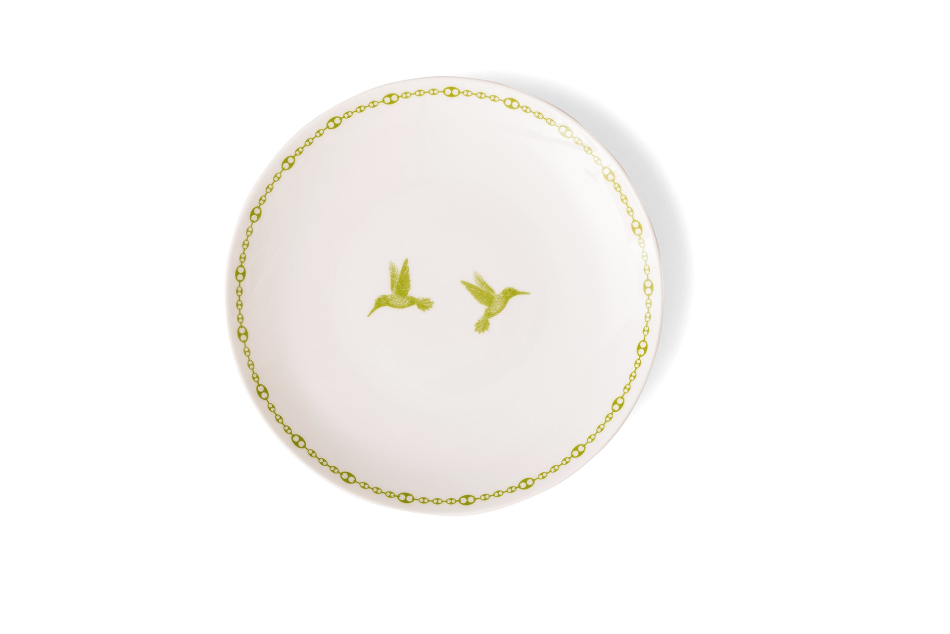 Green Dessert Plate, Set of 2