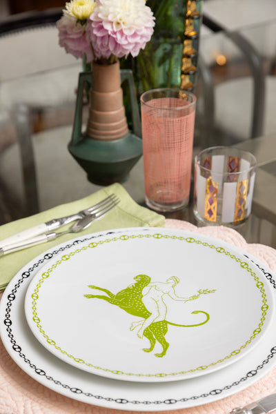 Green Dinner Plate, Set of 2