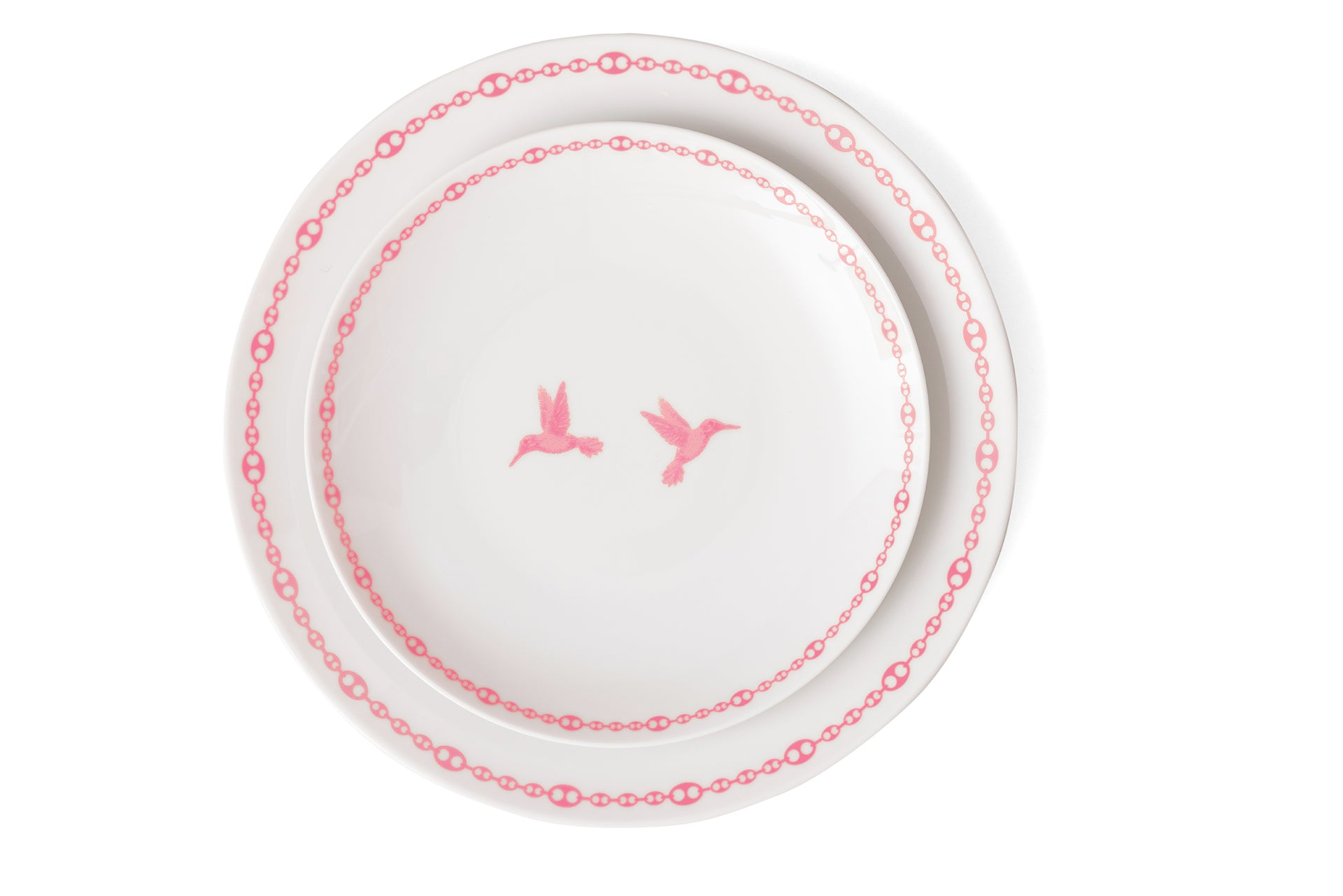Pink Dessert Plate, Set of 2