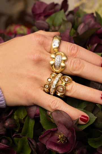 Carved Stone Nautical Ring