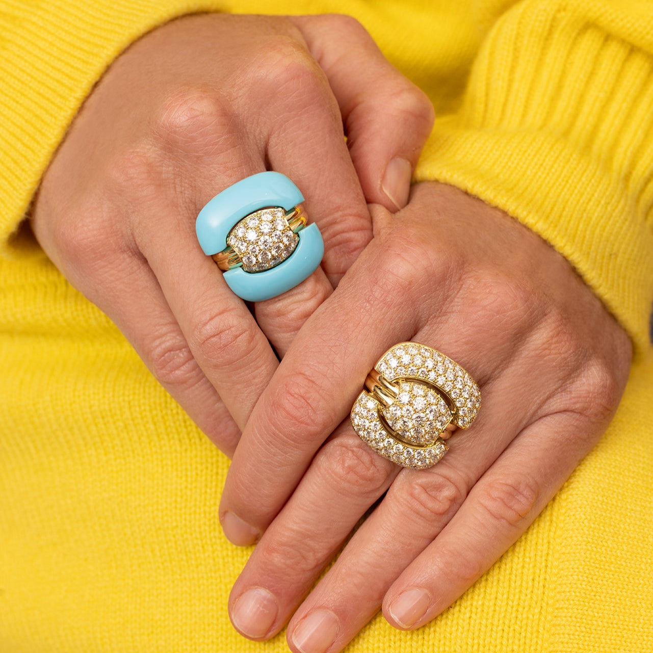 Pave Diamond Trophy Ring