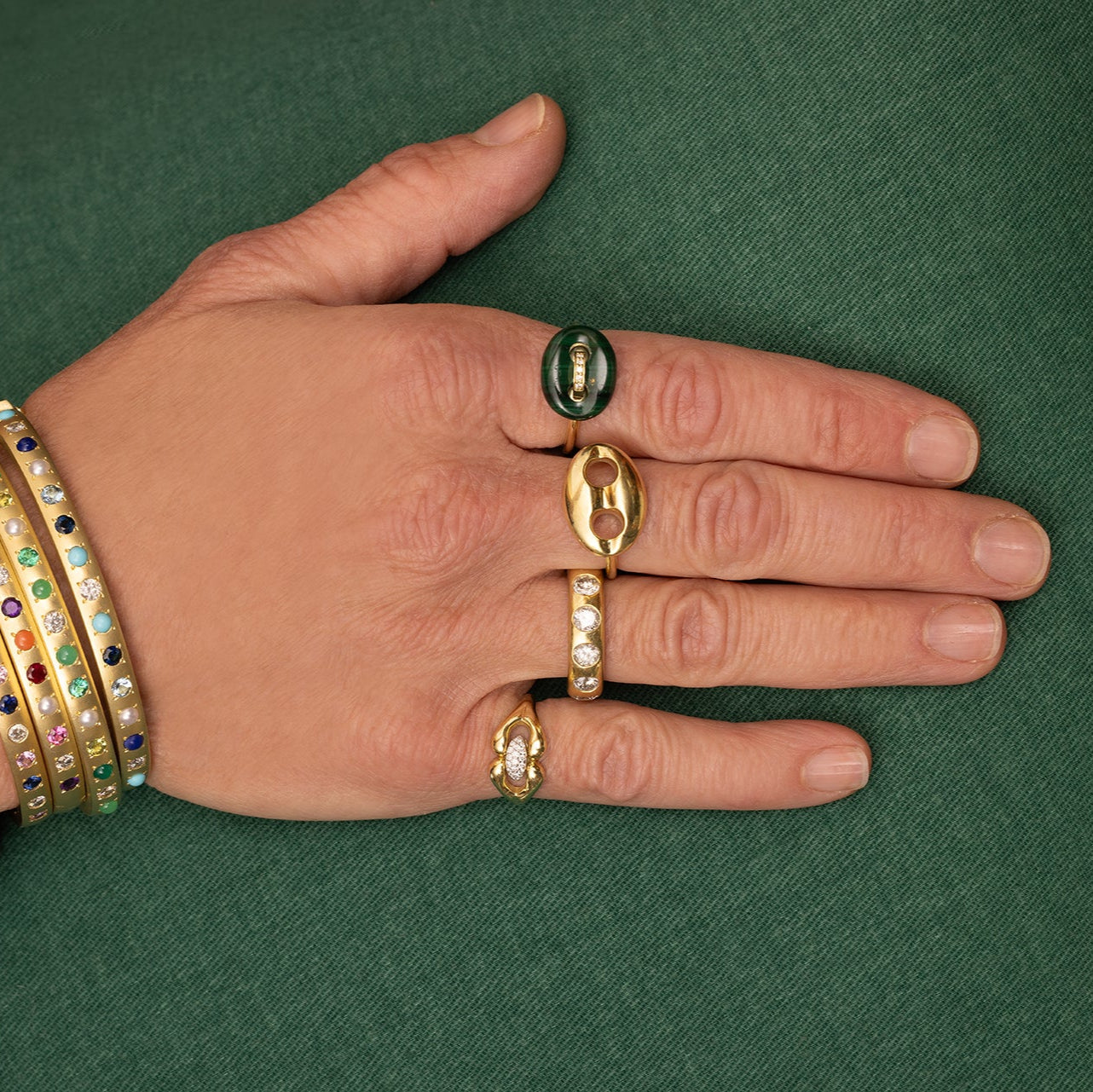 Mini Stone Mariner Ring