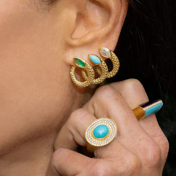 Twisted Snake Hoops