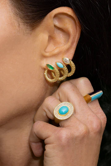 Twisted Snake Hoops