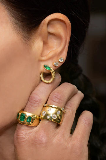 Twisted Snake Hoops