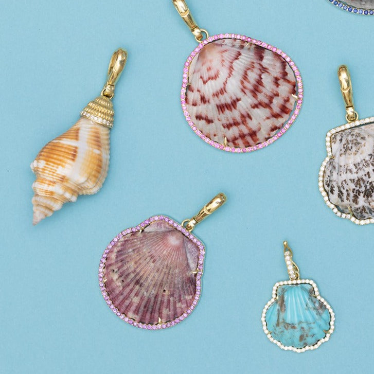 Shell with Diamond Cap Charm