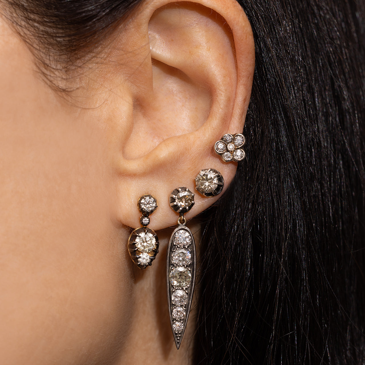 Mini Palm Leaf Earrings