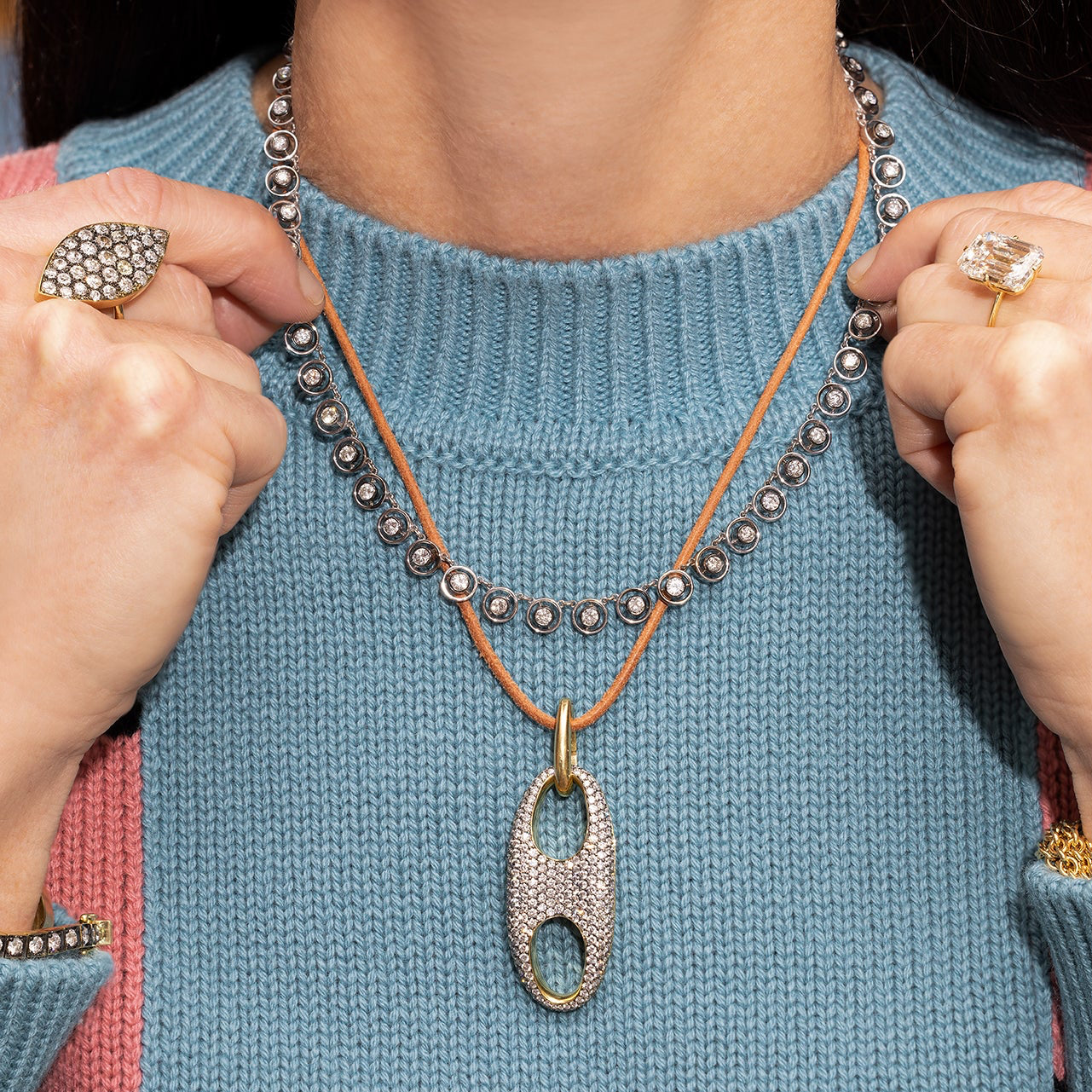 Shadow Diamond Necklace