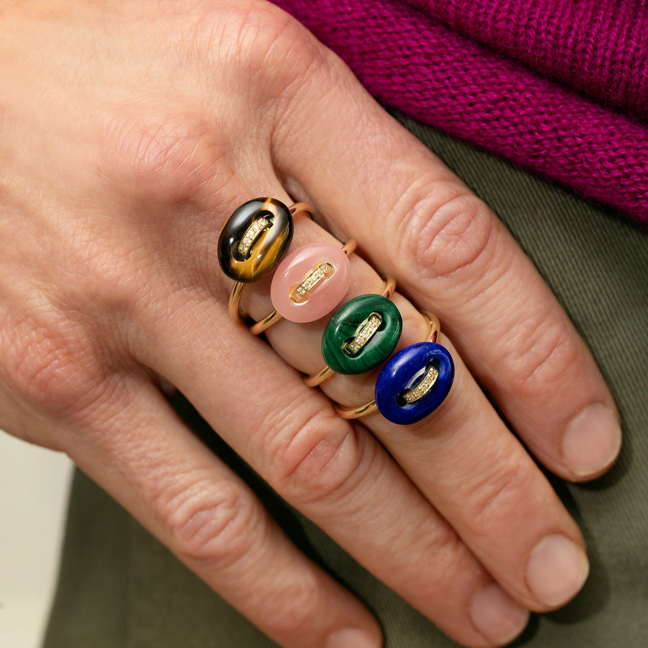 Mini Stone Mariner Ring