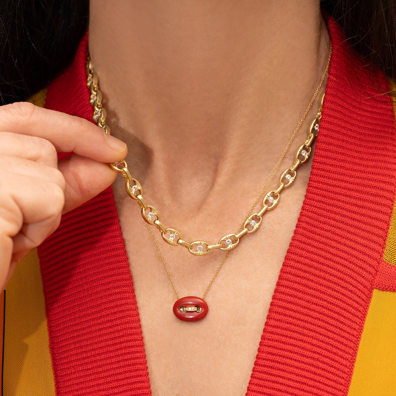 Nautical Chain with Diamonds