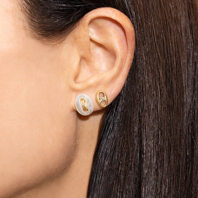 Diamond Nautical Link Studs