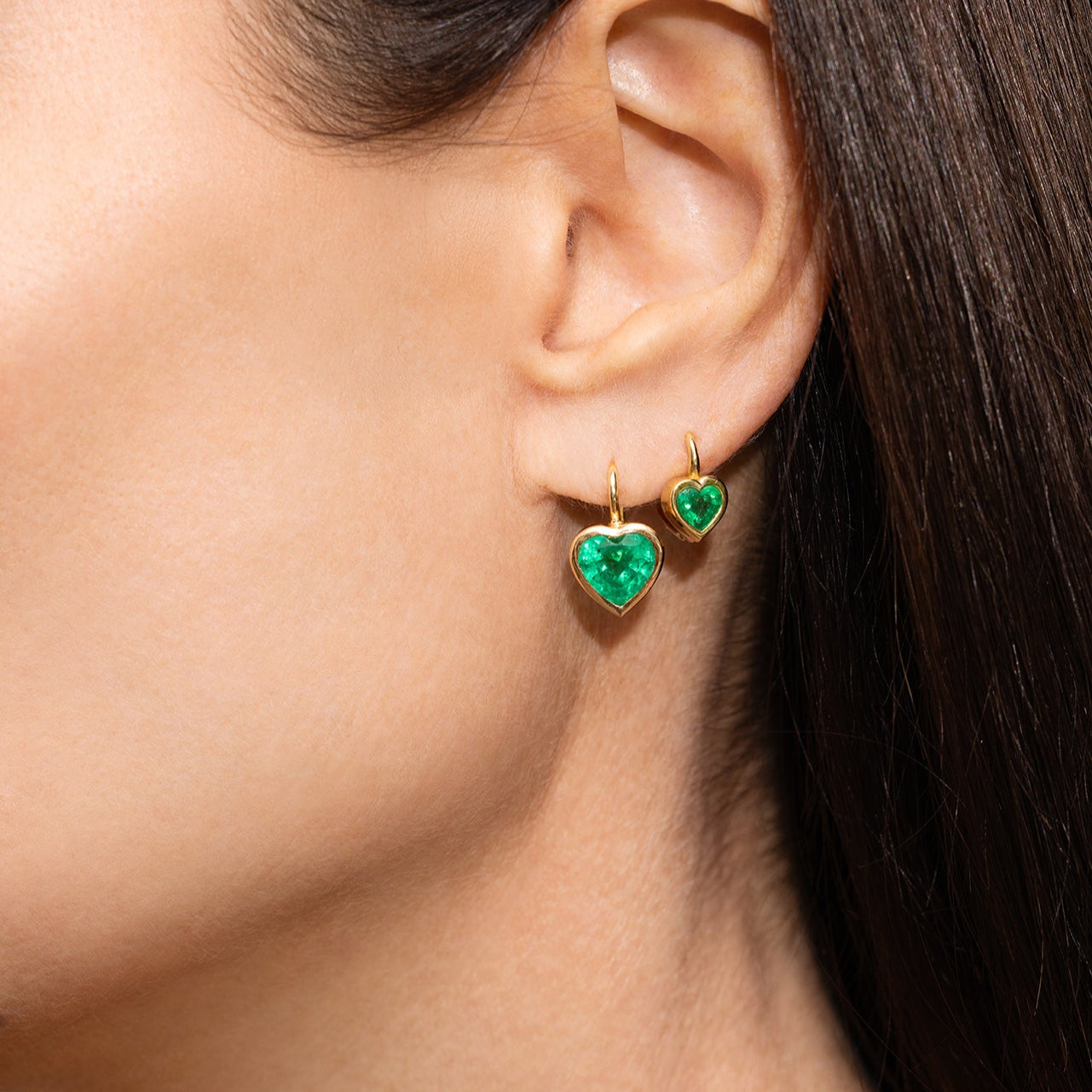 Heart Drop Earrings