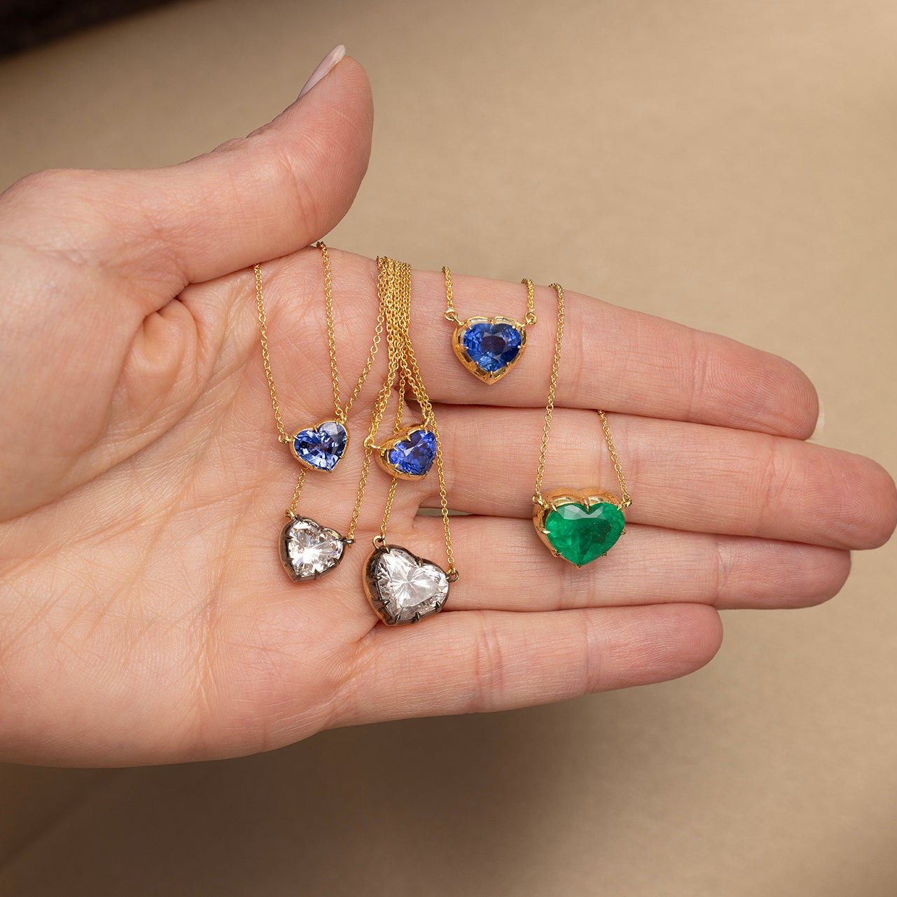 Diamond Candy Wrapper Heart Necklace