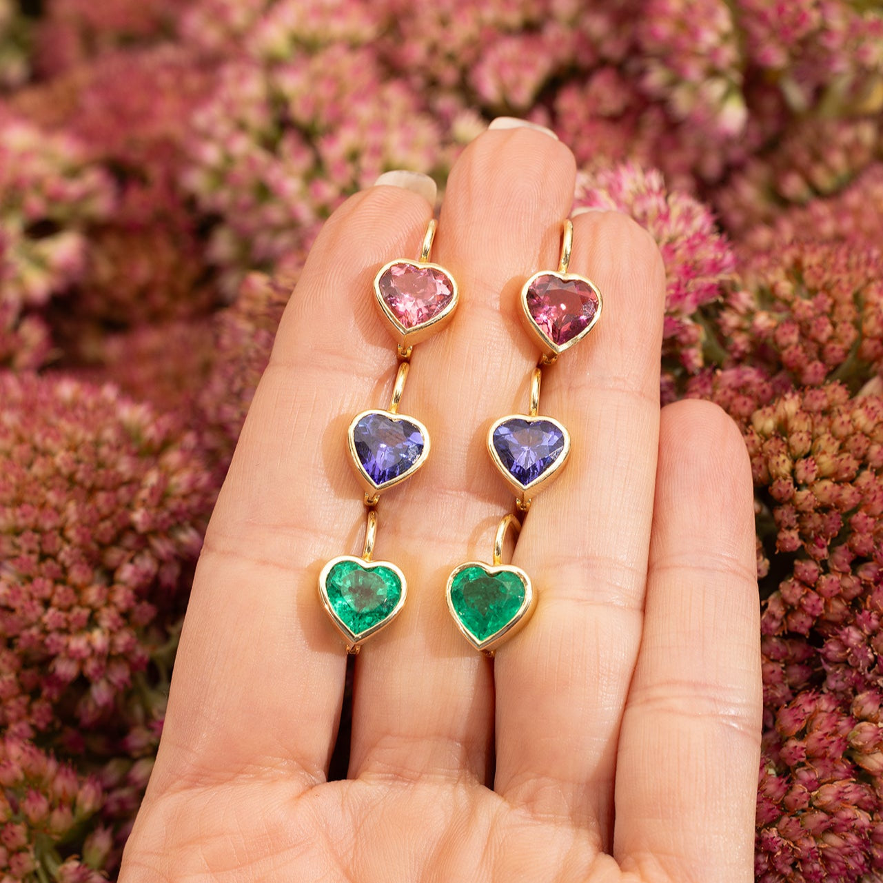 Heart Drop Earrings