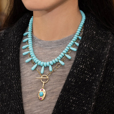 Beaded Fringe Necklace