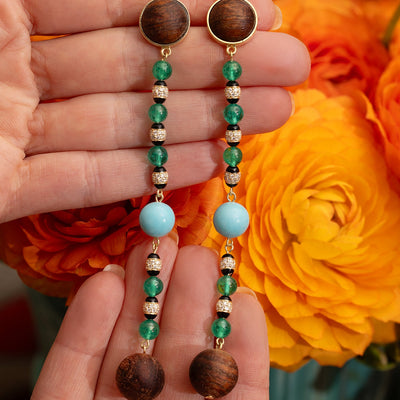 Multi Disco Ball Drop Earrings