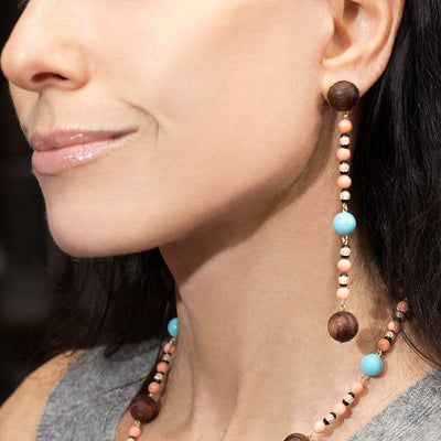 Multi Disco Ball Drop Earrings