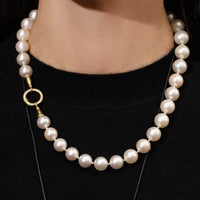 Pearl Charm Chain with Diamond Clasp